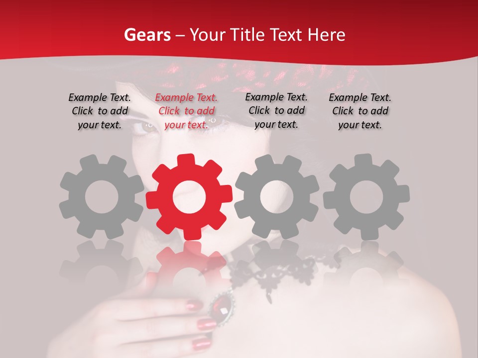 Fetish Dancer Burlesque PowerPoint Template