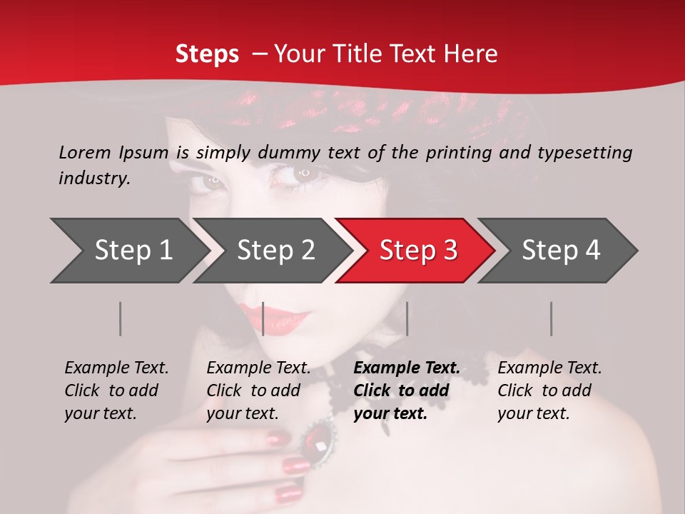 Fetish Dancer Burlesque PowerPoint Template