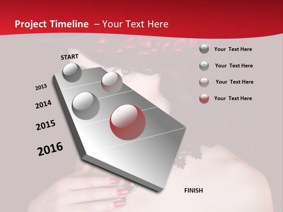 Fetish Dancer Burlesque PowerPoint Template
