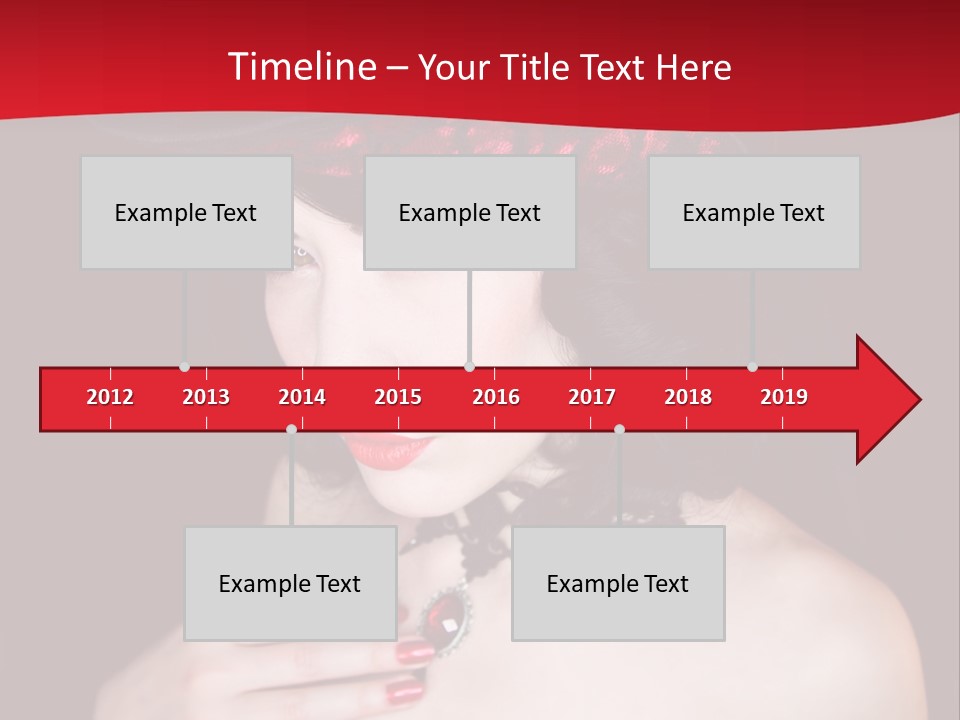 Fetish Dancer Burlesque PowerPoint Template