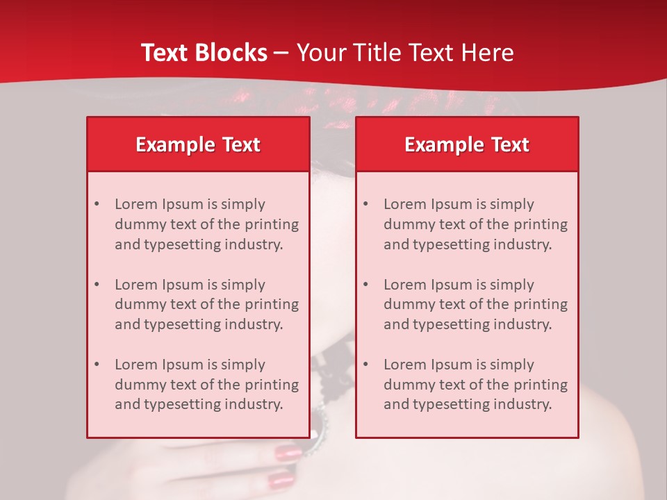 Fetish Dancer Burlesque PowerPoint Template