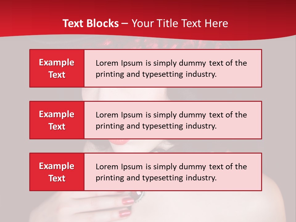 Fetish Dancer Burlesque PowerPoint Template