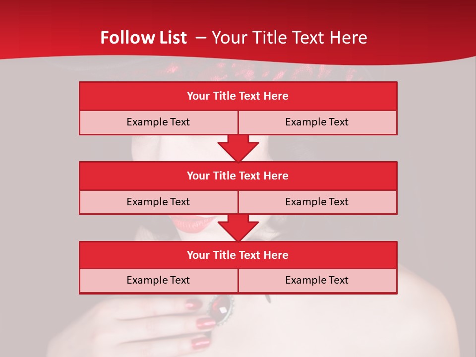 Fetish Dancer Burlesque PowerPoint Template