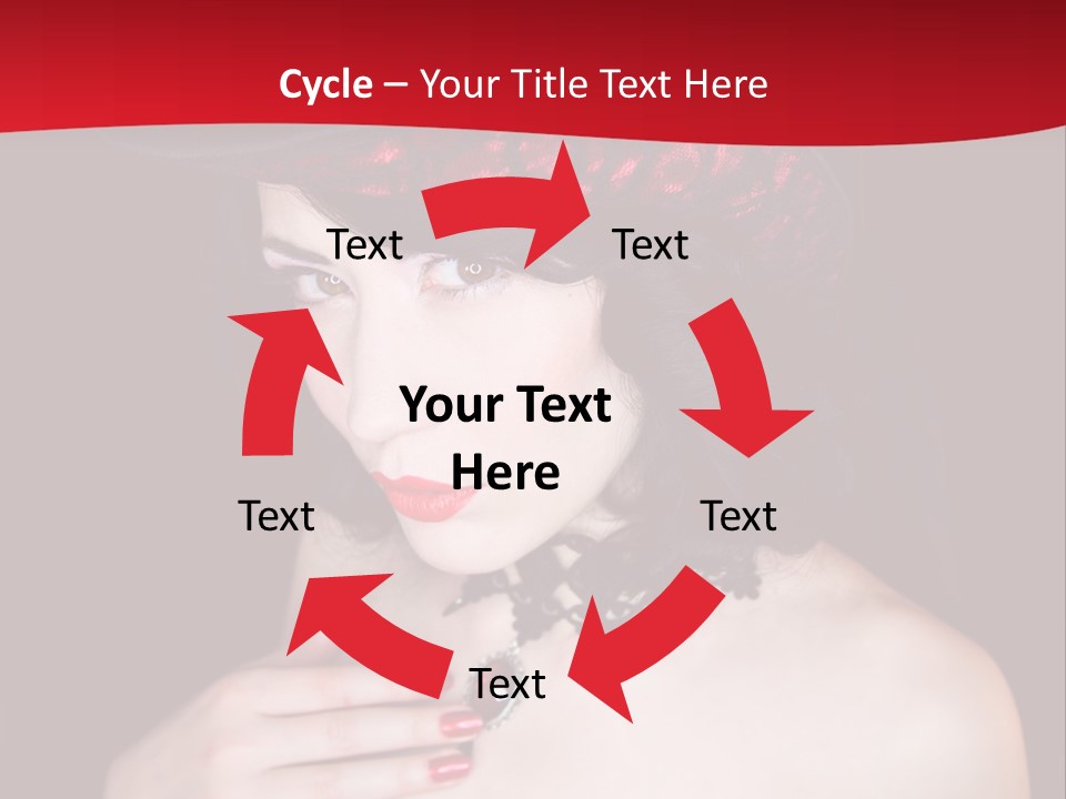 Fetish Dancer Burlesque PowerPoint Template