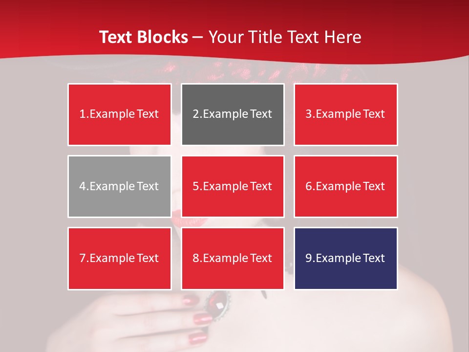 Fetish Dancer Burlesque PowerPoint Template