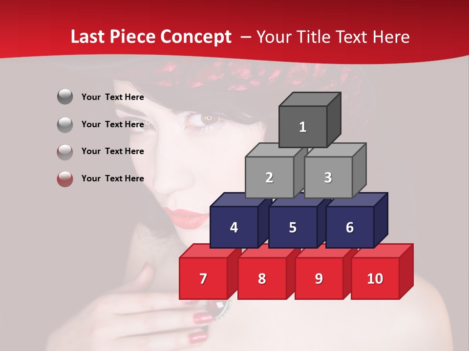 Fetish Dancer Burlesque PowerPoint Template