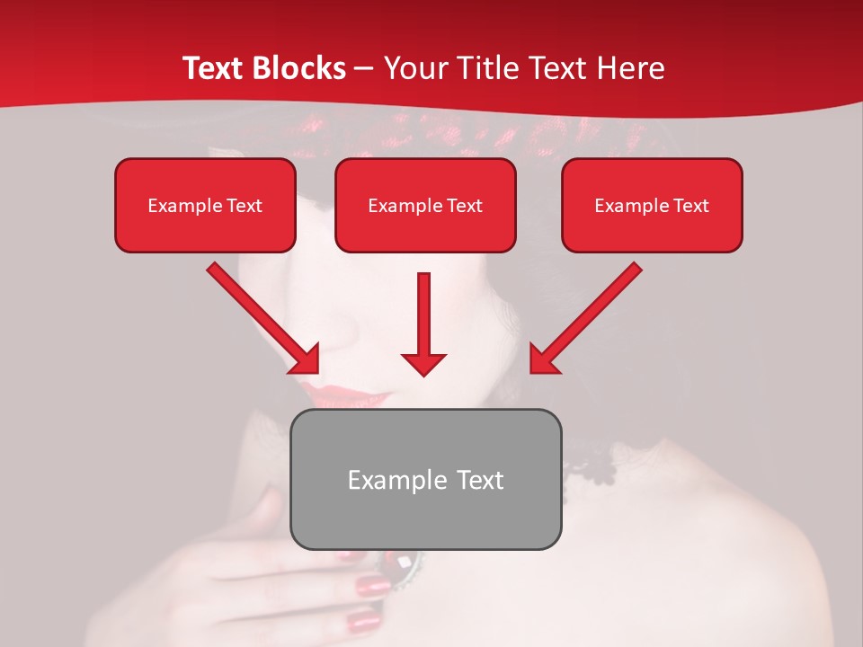 Fetish Dancer Burlesque PowerPoint Template