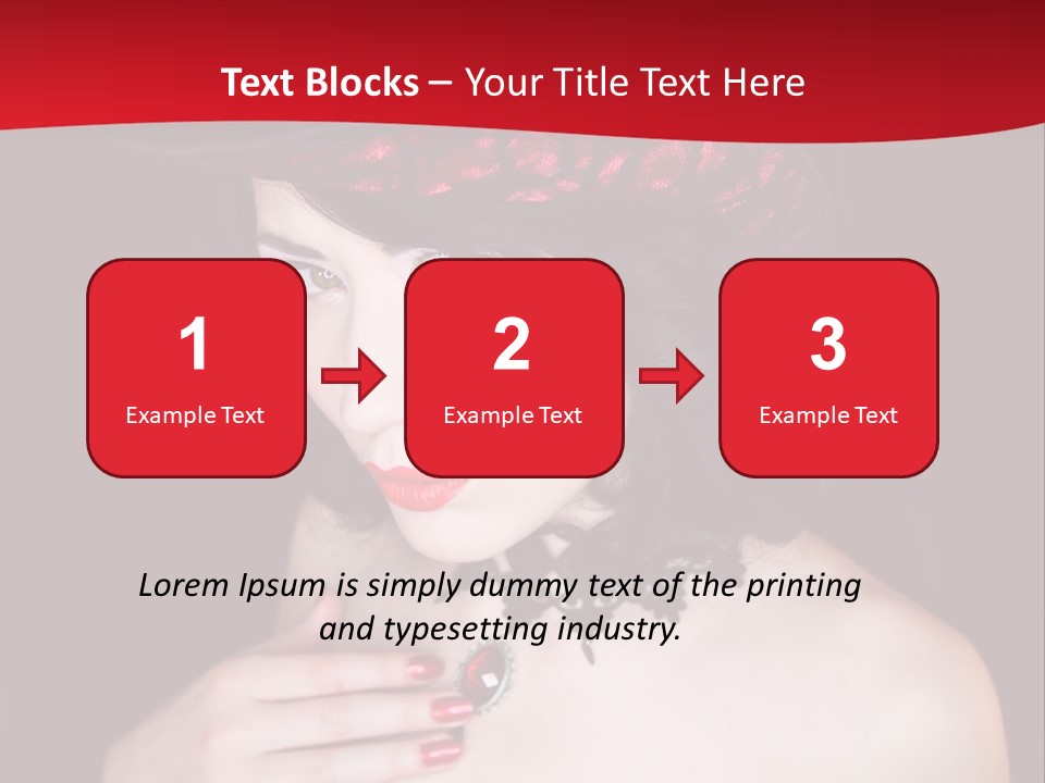 Fetish Dancer Burlesque PowerPoint Template