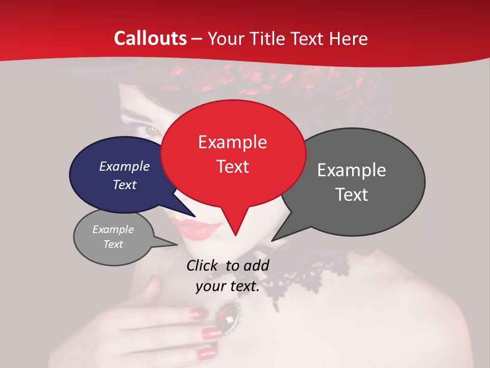 Fetish Dancer Burlesque PowerPoint Template