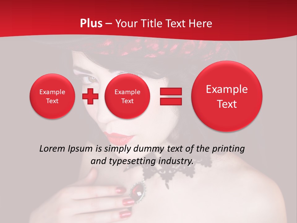 Fetish Dancer Burlesque PowerPoint Template