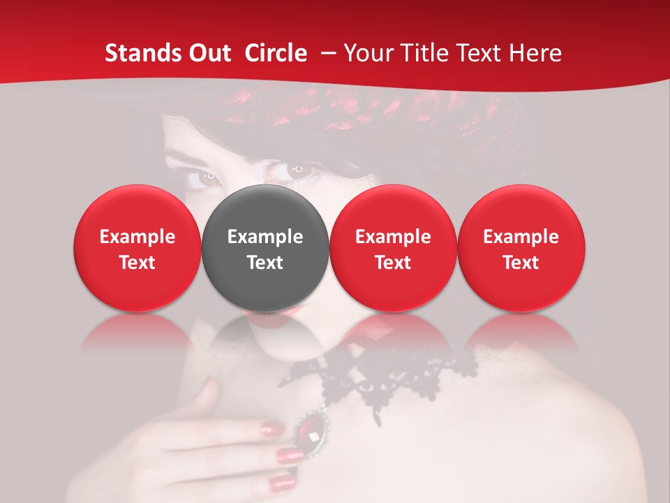 Fetish Dancer Burlesque PowerPoint Template