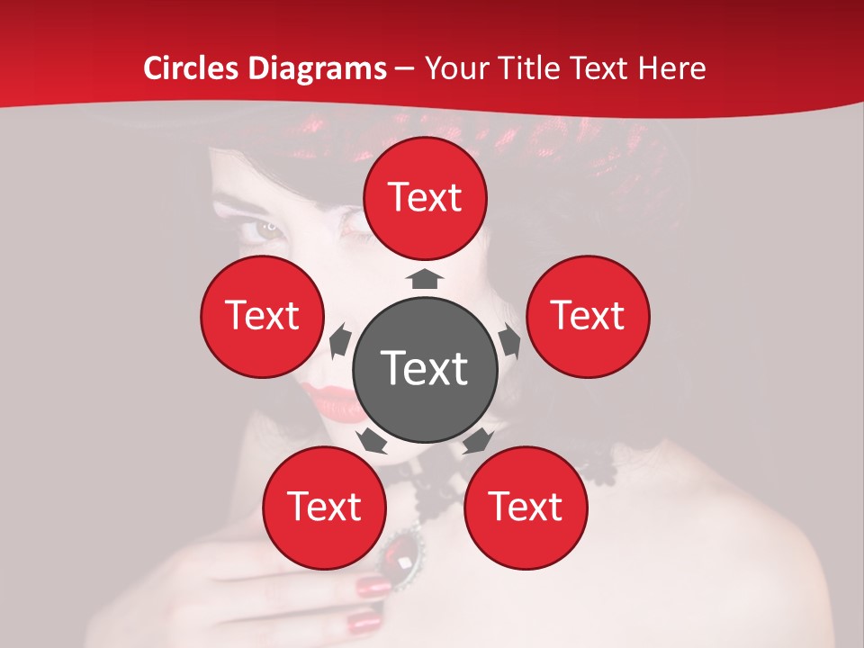 Fetish Dancer Burlesque PowerPoint Template