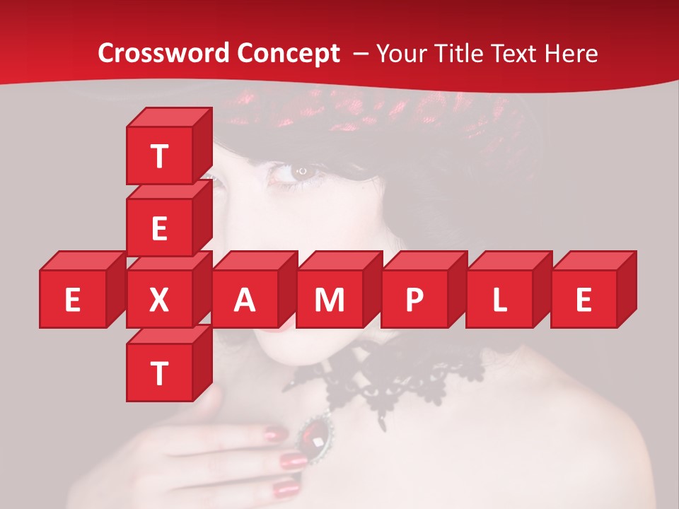 Fetish Dancer Burlesque PowerPoint Template