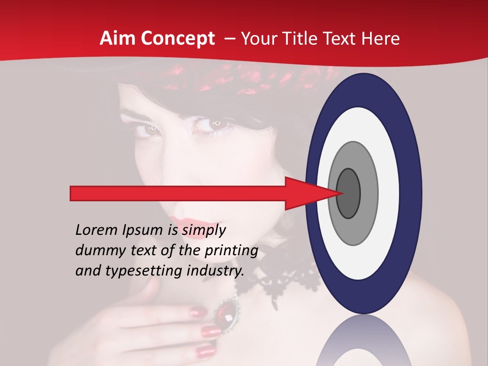 Fetish Dancer Burlesque PowerPoint Template