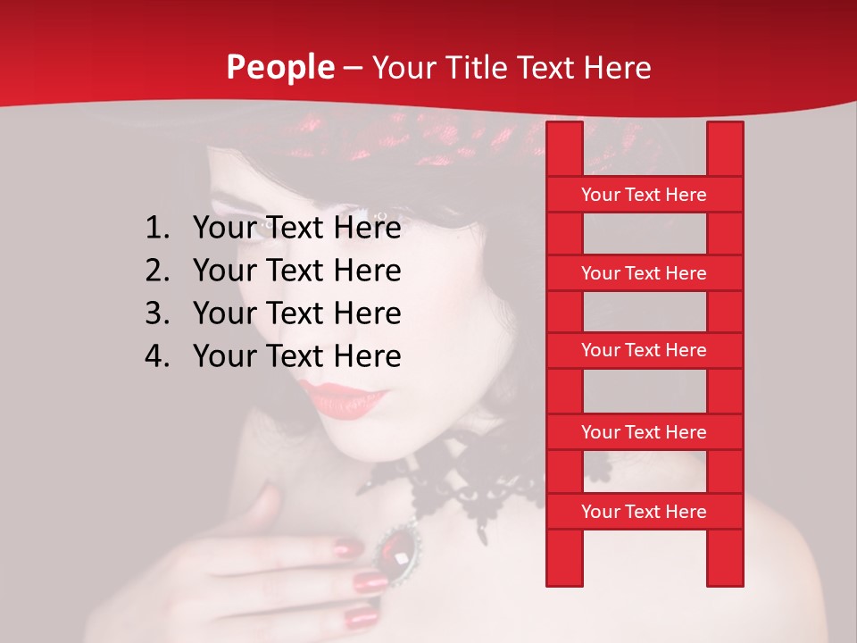 Fetish Dancer Burlesque PowerPoint Template