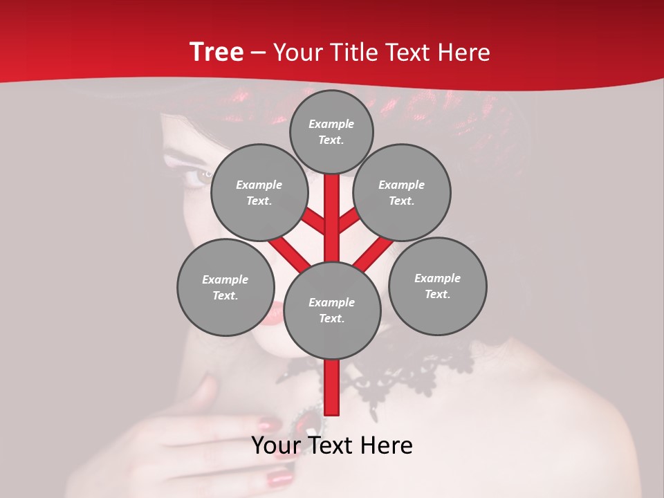 Fetish Dancer Burlesque PowerPoint Template