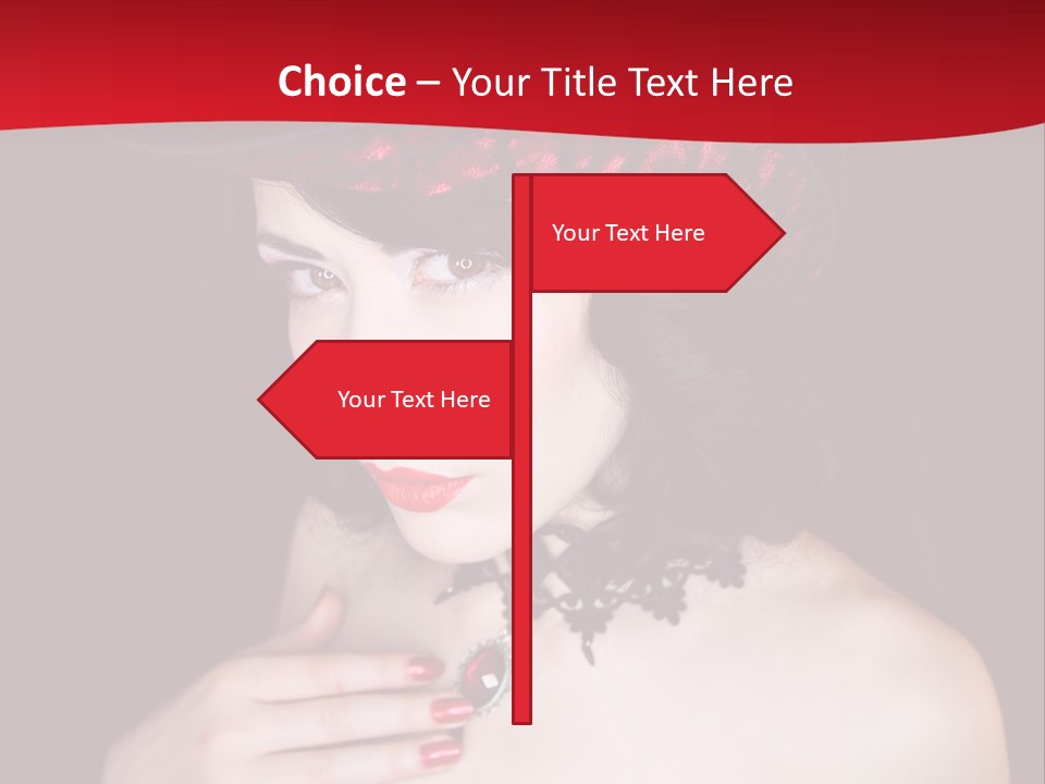 Fetish Dancer Burlesque PowerPoint Template