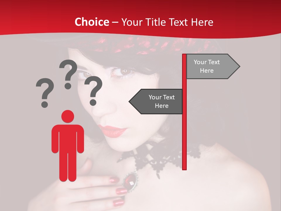 Fetish Dancer Burlesque PowerPoint Template