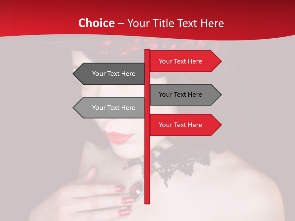 Fetish Dancer Burlesque PowerPoint Template