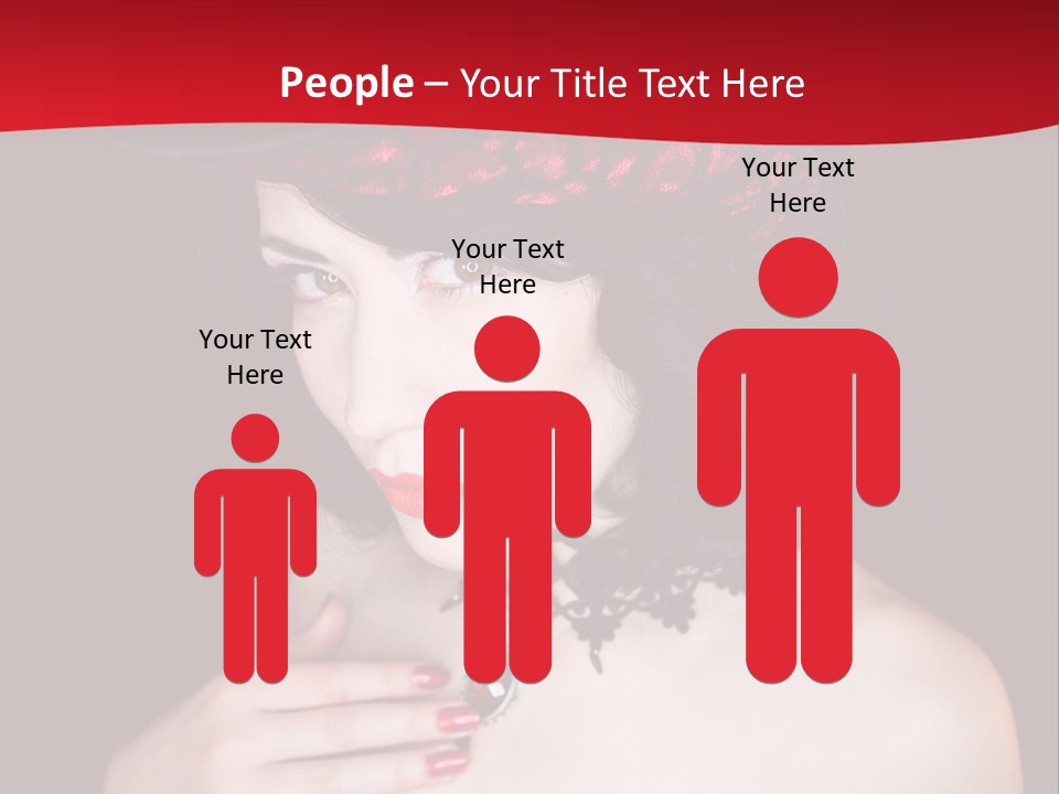 Fetish Dancer Burlesque PowerPoint Template