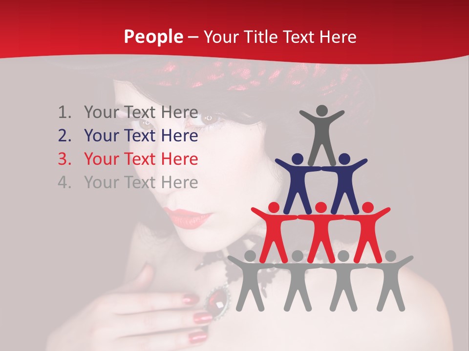 Fetish Dancer Burlesque PowerPoint Template