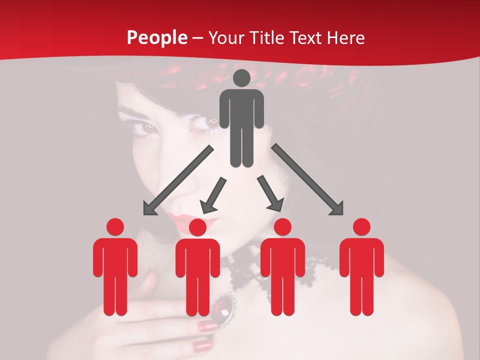 Fetish Dancer Burlesque PowerPoint Template