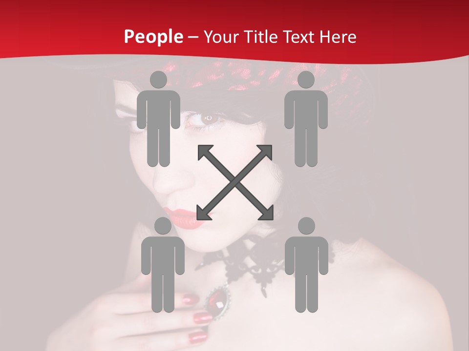 Fetish Dancer Burlesque PowerPoint Template