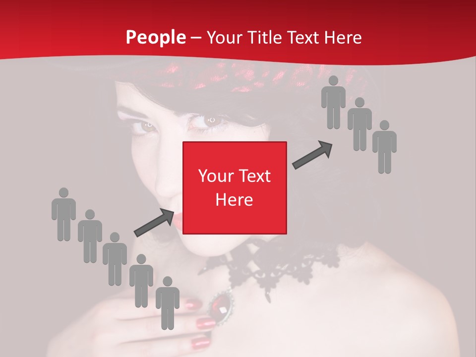 Fetish Dancer Burlesque PowerPoint Template