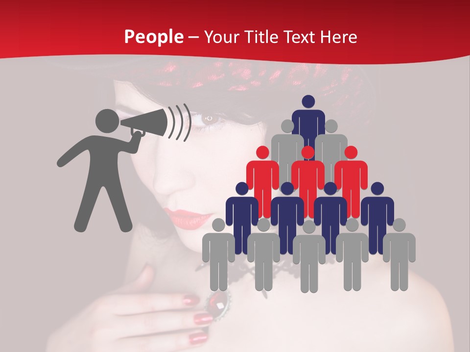 Fetish Dancer Burlesque PowerPoint Template