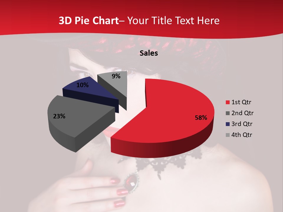 Fetish Dancer Burlesque PowerPoint Template