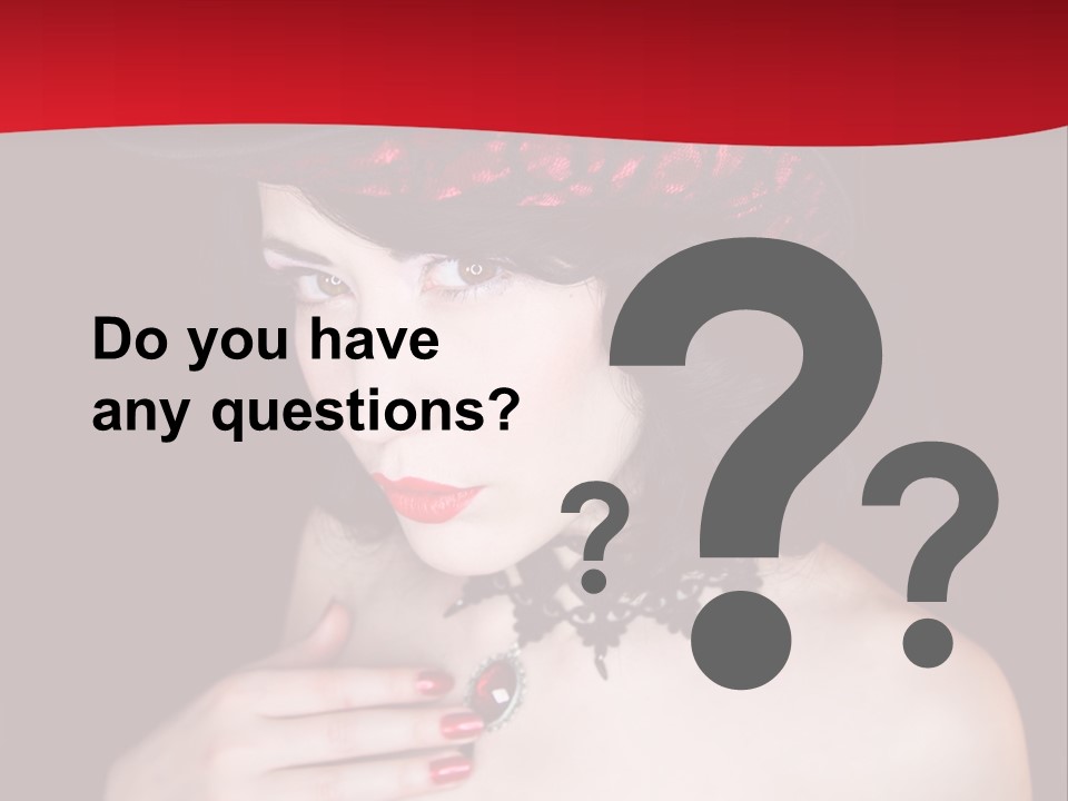 Fetish Dancer Burlesque PowerPoint Template