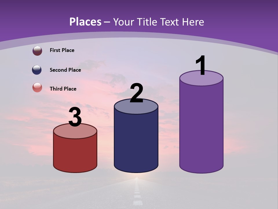 Perspective Journey Freeway PowerPoint Template