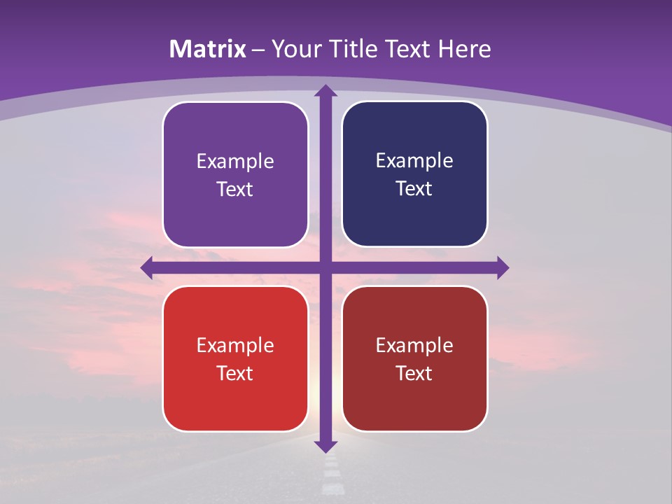 Perspective Journey Freeway PowerPoint Template