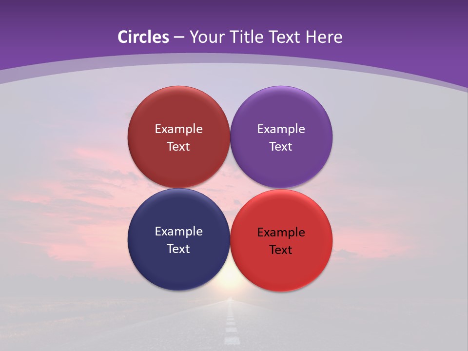 Perspective Journey Freeway PowerPoint Template