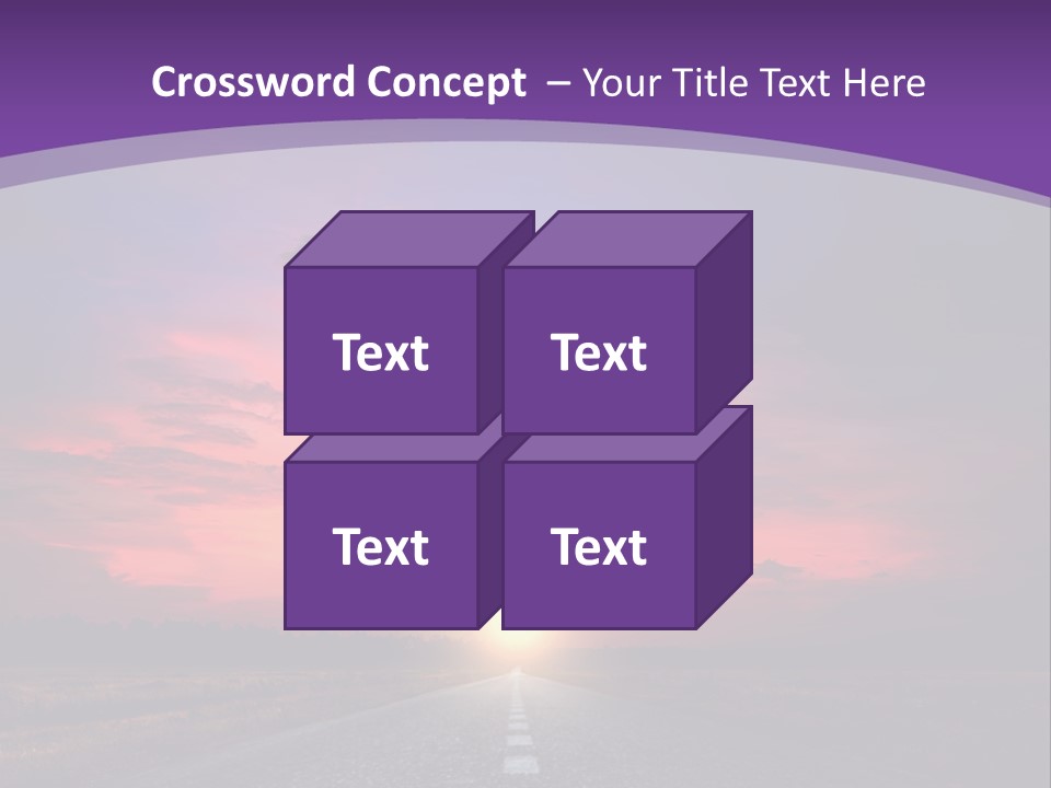 Perspective Journey Freeway PowerPoint Template