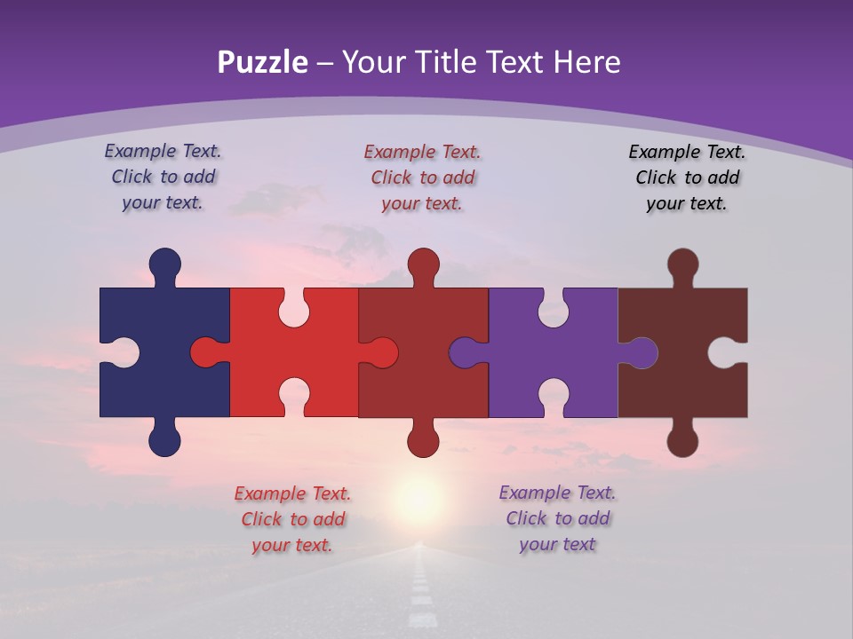 Perspective Journey Freeway PowerPoint Template