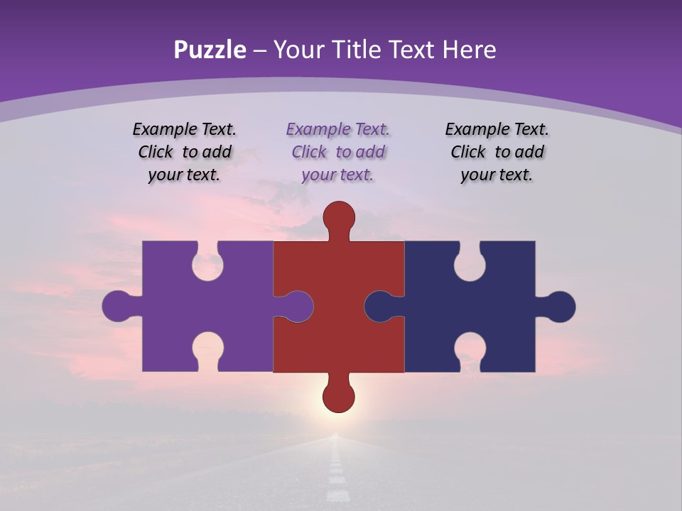 Perspective Journey Freeway PowerPoint Template