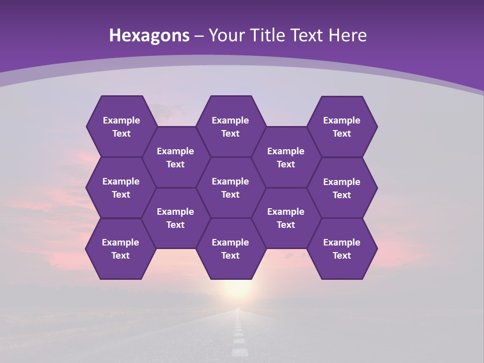 Perspective Journey Freeway PowerPoint Template