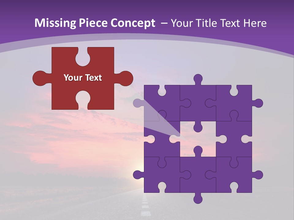 Perspective Journey Freeway PowerPoint Template