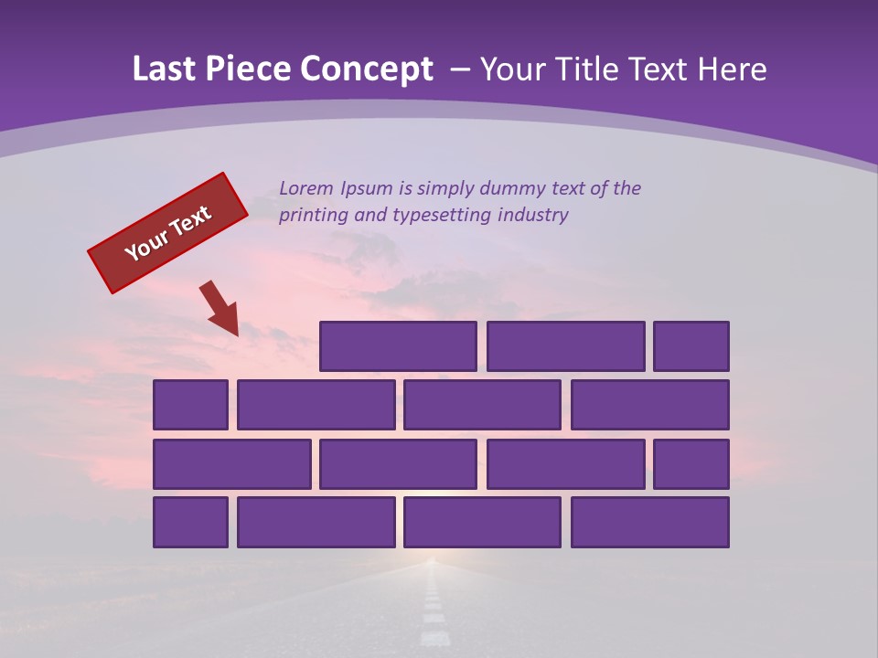 Perspective Journey Freeway PowerPoint Template