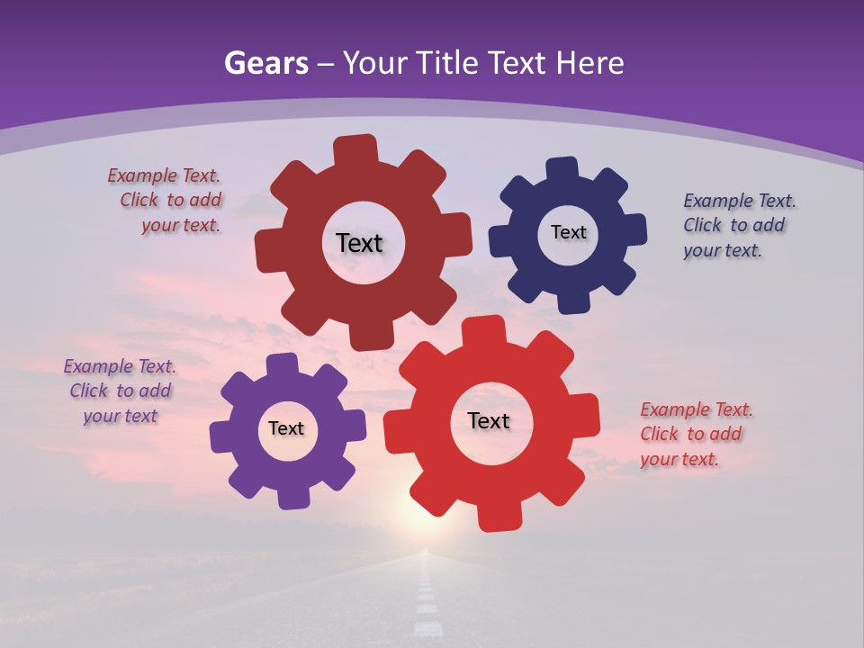 Perspective Journey Freeway PowerPoint Template