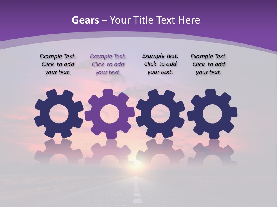 Perspective Journey Freeway PowerPoint Template