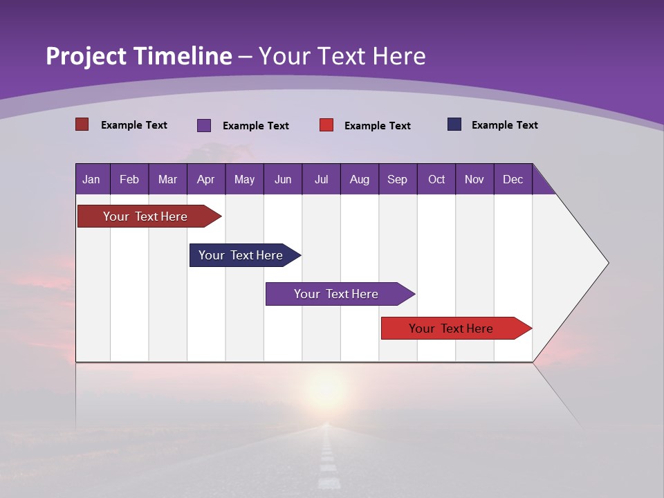 Perspective Journey Freeway PowerPoint Template