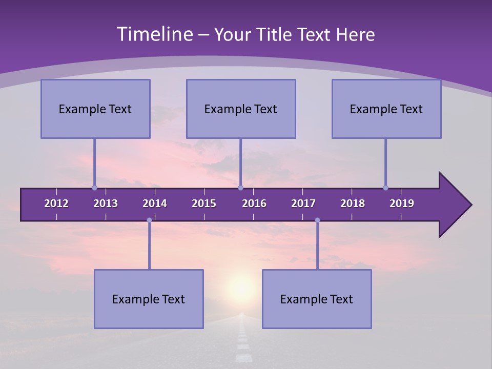 Perspective Journey Freeway PowerPoint Template