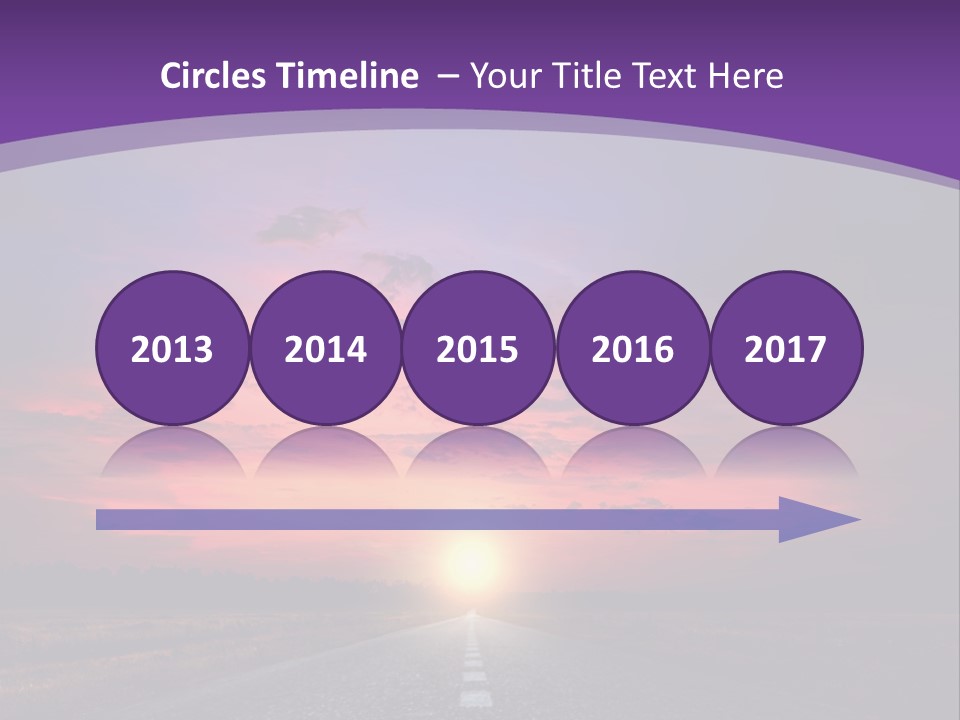 Perspective Journey Freeway PowerPoint Template