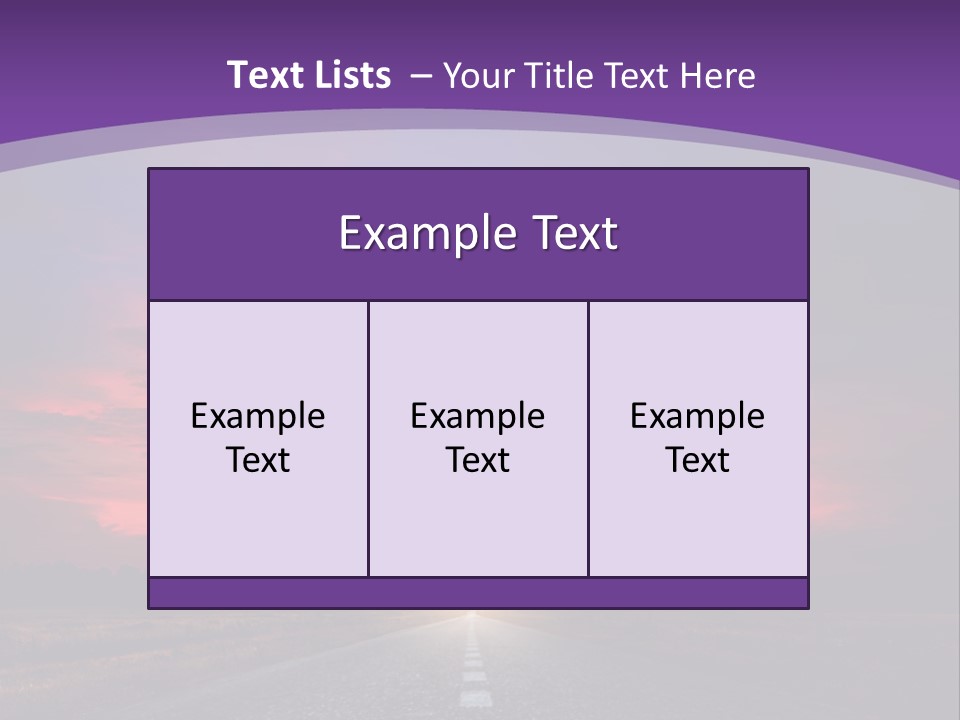 Perspective Journey Freeway PowerPoint Template