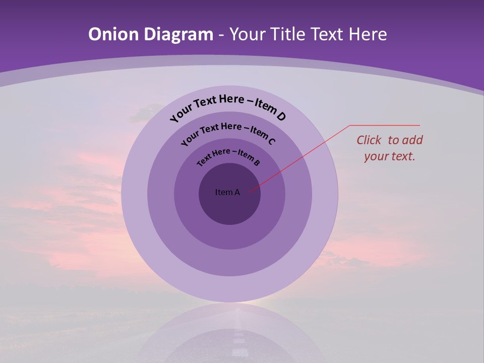 Perspective Journey Freeway PowerPoint Template