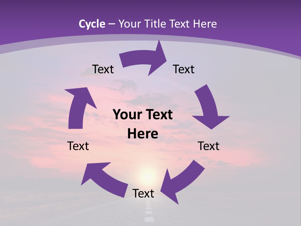 Perspective Journey Freeway PowerPoint Template