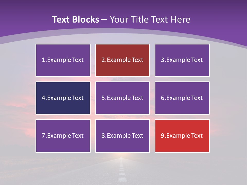Perspective Journey Freeway PowerPoint Template