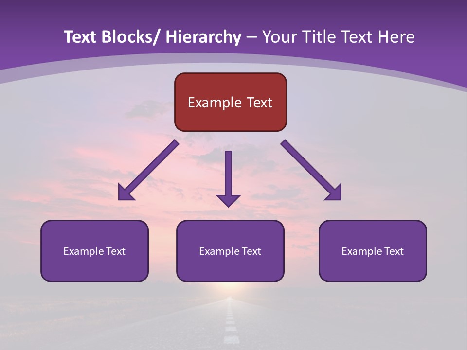 Perspective Journey Freeway PowerPoint Template